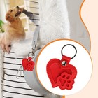 Pet Hair Keychain Pu Unique Wallet Charm Portable Keepsake Dog Hair Collector