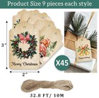 Vintage Christmas Gift Tags With String - 45 Quality Paper Labels For 