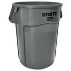 Rubbermaid Commercial Brute 44-gallon Round Plastic Vented Container - Gray