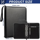 Coin Slab Book 20 Pocket Graded Coin Album Certified Slab Holder Storage Binder