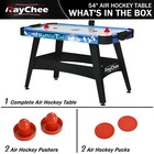 54  Air-powered Hockey Table Sport Hockey Game Pushers Pucks Electronic Scorer