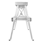 Drywall Bench Sawhorse Step Ladder - Adjustable Height Workbench 18 -30 