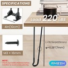 4 Pcs 16 5 Inch 420mm Black Folding Hairpin Table Legs Heavy Duty Bench Diy
