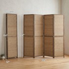 Homcom 4 Panel Room Divider  6 Ft Folding Privacy Screen  Brown