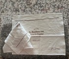 French Bread Basket Liner Linen Cloth Graphic Print Set Of 2