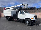 2002 Ford F750 Chipper Dump Lift All 55 Ft Bucket Truck