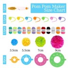 6 Sizes Pompom Device   12 Colours Wool Weaver Needle Pompom Maker Sets  Pompoms