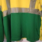 Men   s Large High Visibility Long Sleeve Safety Shirt Yellow Green Reflective