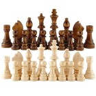 32pcs Wooden Chess Pieces Staunton Tournament Set King No Board