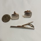 Vintage Men s Cufflinks   Tie Clip