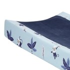 Lambs   Ivy Jungle Party Blue Monkey palm Tree Changing Pad Cover