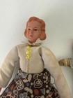 Vintage Dollhouse Dolls Lot 2 Girl Boy Plastic Cloth Miniature