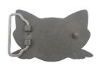 Black Cat Enamel Metal Belt Buckle