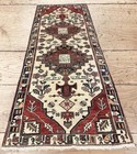 Rare Signed Dated Vintage Handmade Oriental Wool Runner Rug 3 6 X 9 2 Pictorial