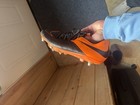 Nike Hypervenom Phinish Leather Fg Metal Cleats - Black total Orange