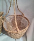 Natural Seagrass Hanging Planter Basket Set Of 3