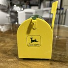 Vintage Euc John Deere Green Mailbox Piggy Bank Farmhouse Tractor