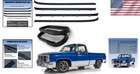 Gmc Truck Front Door Window Run Sweep Felts Weatherstrip Seals Kit Set For Chevy