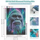 Bigfoot Diamond Art Kits For Adults  Forest Bigfoot Diamond Painting Dots Crysta