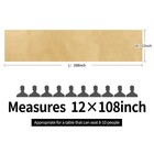 Satin Table Runners 10 Pcs 12x108 Inch  Light Gold Party Decoions gold