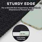 Washable Entryway Rug Non Slip Doormat 2x3 Ft Black Heather Rubber Dot Backed