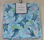 Vera Bradley Cloth Cotton Napkins Set Of 4 - Turtle Dream - Blue -  Nwt