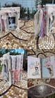 Handmade Vintage Shabby Chic Scrapbook Junk Journal Album 6 x9    Fabric And Lace