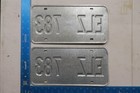 New York License Plate Tag 1986 86 Ny Pair Set Graphic Statue Of Liberty Elz 783