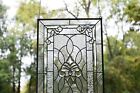 20  X 33 75  Stunning Handcrafted Stained Glass Clear Beveled Window Panel