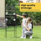 64 Inch Bird Cage W  Play Top   Rolling Stand Parrots Conures Lovebird Cockatiel