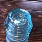 Vintage Antique Blue Glass Insulator Am Tel   Tel Co  At t Co  