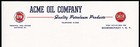 Vintage Letterhead Acme Oil Company Rpm Motor Oil Calso Supreme Schenectady Ny