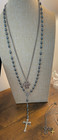7 Pieces Religious Items  Rosary  Crosses  St Francis Protect My Cat