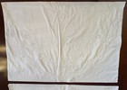 White Cutwork   Lace Shams Std 100  Cotton Envelope Close Pillow Sham Pair 29 w