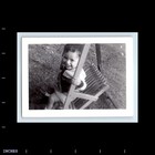 Old Vintage Photo Smiling Toddler Sitting In Yard Found Photograph Snapshot