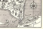 1950s Vintage New York State Map Animated New York Picture Map Bw 2475