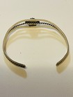 Vtg Sterling  Native American Navajo Turquoise  Cuff Bracelet Sz 6 -6 25   