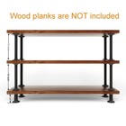3-tier Industrial Pipe Table Leg Set  Iron Pipes Base Legs Rustic Iron Pipe S   