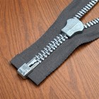 Vtg 50s Talon Thick Separating Zipper Grey 19    Nos Deadstock