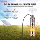 Vevor Solar Water Pump Submersible Deep Well Pump 24v Dc 9 25 Gpm 272 Ft 277w
