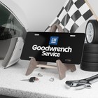 Gm Goodwrench Service Front License Plate Tag Vanity Style     Auto Metal Aluminum