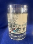 Qty 2- Vintage Arby   s Collectable Glasses Featuring  Currier   Ives Lithographs