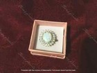 Real Fire Opal 3ct Oval Cut Halo Engagement Ring 14k Yellow Gold Plated Silver