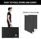 Proreck Dj Foldable Facade 4 Panel Event Booth Black Metal Frame Scrim Travel Ba
