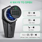 Kavey 3-5 Biometric Gun Safe  Rifle Gun Safe With Adjustable Gun Slots 