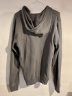 Vtg Apple Computer Logo Employee Jacket Hoodie Mens Large Gray Full Zip