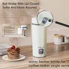 Portable Travel Electric Kettle  350ml 12 3oz Small Mini Hot Water Boiler