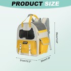 Cat Backpack Carrier Breathable Pet Hiking Backpack Pet Supplies Yellow
