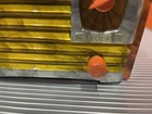 Beautiful Detrola Jr Tube Radio With Swirled Catalin Colors  Tri Tone Orange