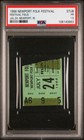 1966 Newport Folk Festival Vintage Concert Ticket Psa Chuck Berry Pete Seeger